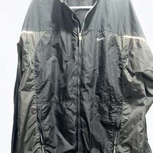 Nike Men's Black and Gray Windbreaker